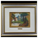 A Fine Oil On Canvas Impressionist Scenic Painting, Initialed AC