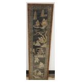 1106	TALL FRAMED ASIAN TEXTILE, APPROXIMATELY 13 1/2 IN X 52 IN