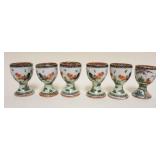 1092	ASIAN PORCELAIN EGG CUPS W/IMAGES OF ROOSTERS, EACH APPROXIMATELY 3 IN HIGH