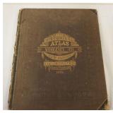 1207	ANTIQUE ATLAS, MIDDLESEX COUNTY NJ, ILLUSTRATED 1876, COVER LOOSE