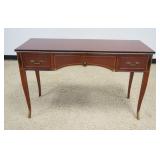 1231	RWAY REGENCY STYLE 3 DRAWER DESK, APPROXIMATELY 48 IN X 19 IN X 30 IN H