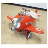 1133	VINTAGE METAL CHILDS TOY PEDAL AIRPLANE *SKY-KING* LIMITED EDITION, APPROXIMATELY 46 IN X 37 IN X 24 IN HIGH