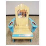 1196	ADIRONDACK STYLE MARGARITAVILLE LOUNGE CHAIR, SOME BUTTONS MISSING