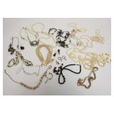 1203	SELECTION OF APPROXIMATELY 16 COSTUME NECKLACES, SOME WITH MATCHING EARRINGS AND SOME WITH MAKE