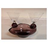 Martini Glasses & Candy Dish