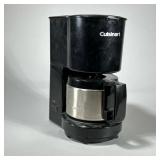 CUISINART 4 CUP COFFEE MACHINE | Cuisinart 4-cup electric coffee maker. - h. 19 x w. 5 x l. 8 in