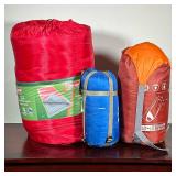 (3pc) SLEEPING BAGS | Including: Coleman 20 degree King Size Sleeping bag, Winner Outfitters 35 degr