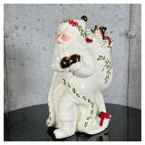 Lenox Christmas Cookie Jar | Holiday Santa Cookie Jar from the Holiday Santa Collection by Lenox. - 