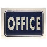 Vintage Double Sided Metal Office Sign