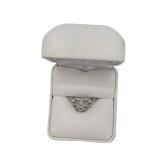 10k White Gold Diamond Engagement Ring Sz 5.75 Hallmark: 10k Weight: 2.57 Grams Estimated Melt Value