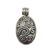 Lot 158 SILPADA Oval Scroll Locket Pendant 