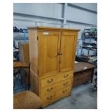 Wooden Dresser/Armoire