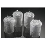 #2 Lot of 4 iittala Ultima Thule Footed Highball Glasses 