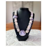 PTH003- Beautiful Genuine Custom Myrna Lee Chang Puka And Clam Shell Necklace 