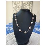 PTH065- Beautiful Myrna Lee Chang Freshwater Pink Pearl Necklace 