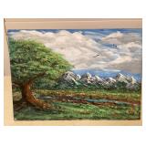 MCS207 Original Scenic Painting On Canvas Board