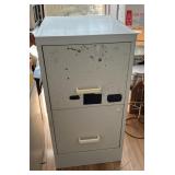 MHT058 White Metal Filing Cabinet 