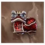 MMM059 Metal Enameled Chinese Dragon Bracelet Charm New