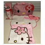 MMM205 Hello Kitty Travel Mug, Rug, Blanket & Bags New