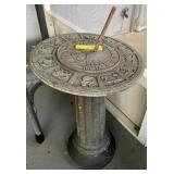 SUN DIAL ON PEDESTAL