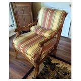 Ethan Allen Newport Upholstered Arm Chair, 37" X 28" X 37"