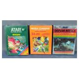 Atari Games Including Demon Attack, Berzerk And Missile Command, All In Factory Sealed Original Boxe