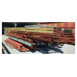 Heavy Duty Pallet Racks, Includes End Frames, Qty 7, 16ft And 20ft, And Cross Beams, Qty Approx 50, 