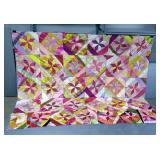 Hand Stitched Quilt With Star Patter