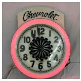 ADDITIONAL PHOTOS OF CHEV NEON CLOCK