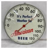 12IN AMERICAN BEER THERMOMETER