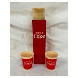 HAVE A COKE CUP DISPENSER W/CUPS 