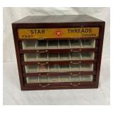 WOODEN 4 DRAWER STAR SPOOL CABINET 