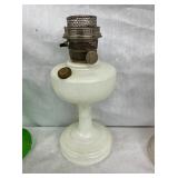 WHITE ALADDIN OIL LAMP