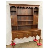 ENGLISH OAK PEWTER CUPBOARD