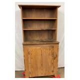 PINE STEPBACK CUPBOARD