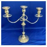 41.6 OZ SILVER CANDLE STAND