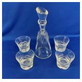 BACCART DECANNER SET W/ GLASSES