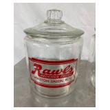 RAWLS WINSTON SALEM STORE JAR