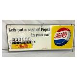 DST PUT A CASE OF PEPSI SIGN W/ CAP