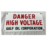 SSP DANGER HIGH VOLTAGE GULF SIGN