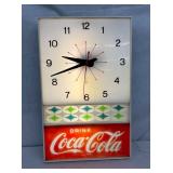 EMB. LEXAN DRINK COCA-COLA LIGHTUP CLOCK