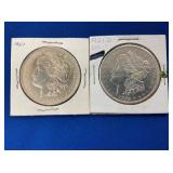 (2) 1921 MORGAN SILVER DOLLARS