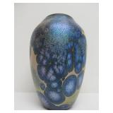 Stunning Large Signed Art Glass Vase by Jack Pine