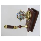 Musical Art Glass Gazing Ball Kaleidoscope Desk Set