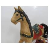 Painted Wood Rocking Horse