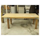 Heavy Duty Wooden Workstation with Under Mount Bench Vise