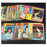 1975 Topps Baseball 150+ Vintage Card Lot