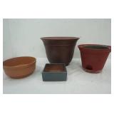 Variety of outside Planters