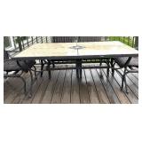 Awesome Patio Table with Six Chairs