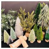 Christmas Lot of Decorative Trees and More Trees